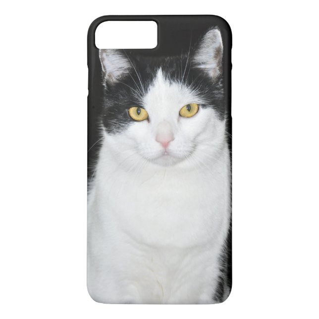 Black and White Cat Portrait Case-Mate iPhone Case (Back)