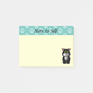 Black and White Cat Post-it Notes