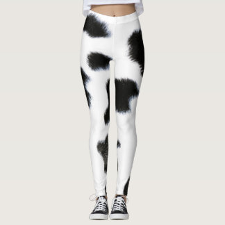 Black and White Cat Skin Leggings