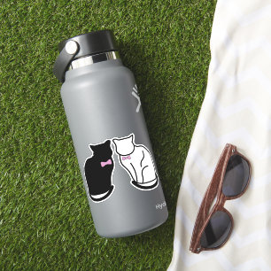 Black and White Cat Sticker