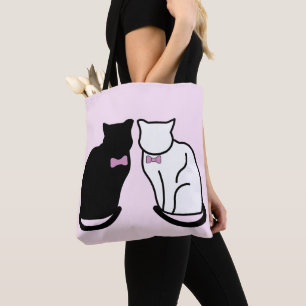 Black and White Cat  Tote Bag