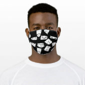 Black and white Cats Adult Cloth Face Mask (Worn)