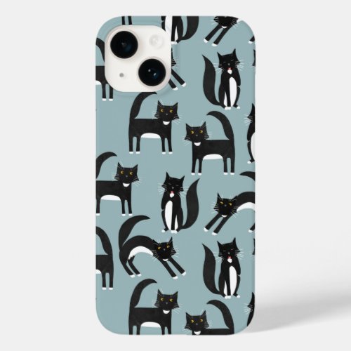 Black and White Cats Case_Mate iPhone 14 Case