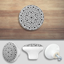 Black and White Celtic Cabinet Drawer Furniture