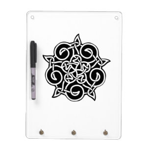 Black And White Celtic Knot Dry-Erase Board