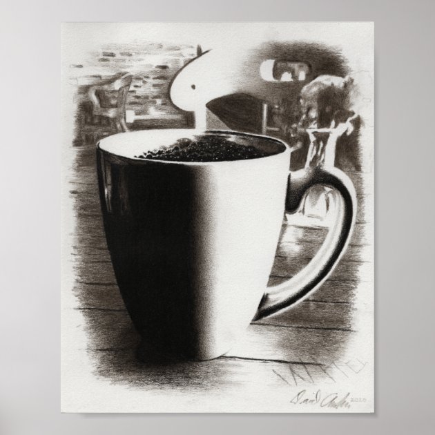 Isolated retro coffee mug sketch Royalty Free Vector Image