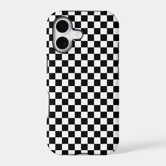 Black And White Check iPhone 17 Case