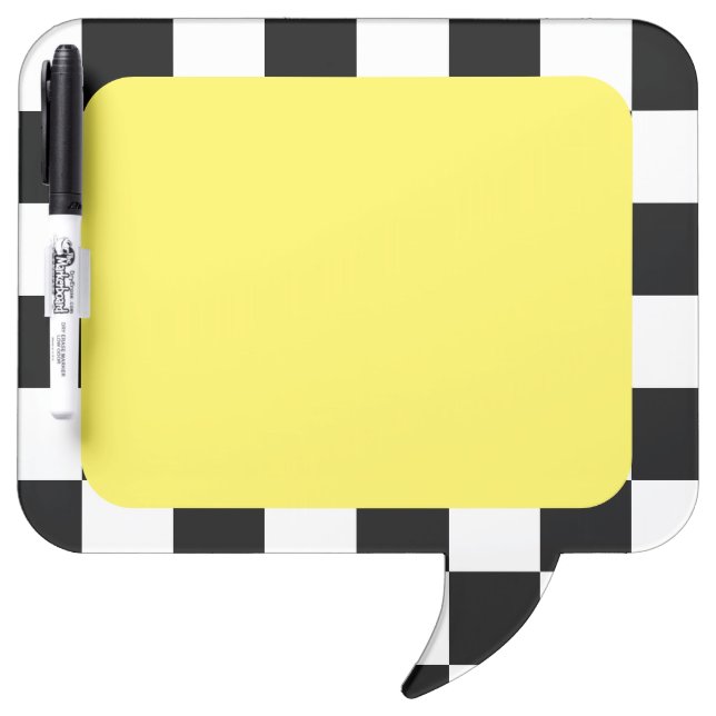 Black and White Check Dry Erase Board (Front)