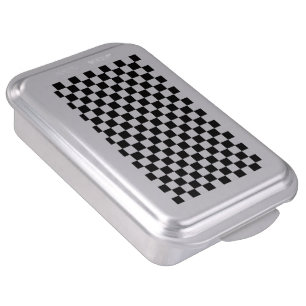 Black and White Check pattern Cake Pan