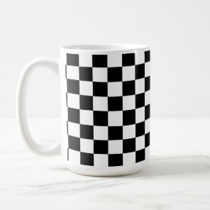 Black and White Check pattern Coffee Mug