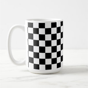 Black and White Check pattern Coffee Mug