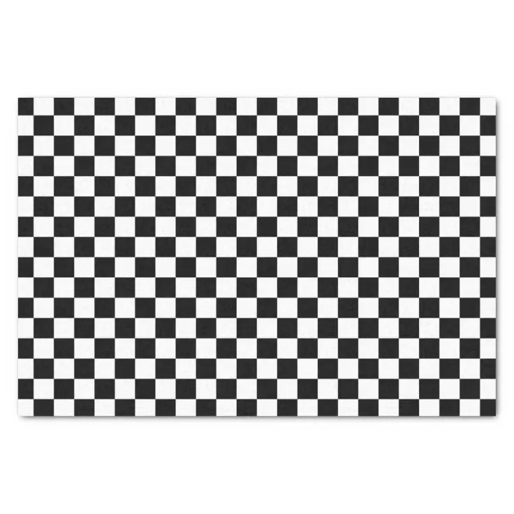 black and white check paper