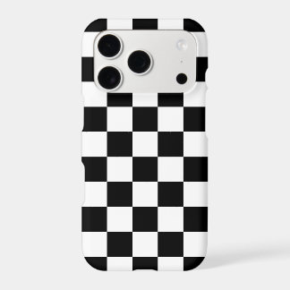 Black and White Checked Pattern Iphone 18 Pro Case