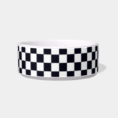 Black and White Checker Pattern Bowl | Zazzle