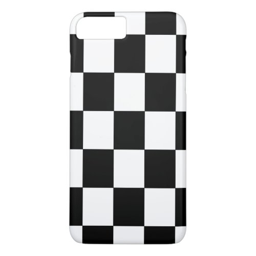 Black and White Checker Pattern Classic iPhone 8 Plus7 Plus Case