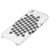 Black and White Checker Pattern iPhone Case (Bottom)