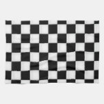 Black And White Checker Patterns Kitchen Towel at Zazzle