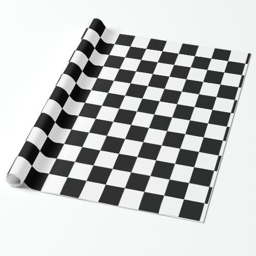 Black and White Checker Wrapping Paper