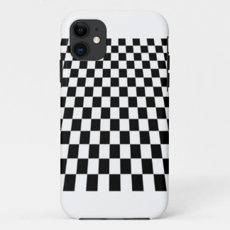 black and white checkerboard iPhone 11 case