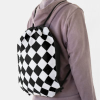 Black And White Checkerboard Checkered Flag Design