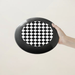 Black And White Checkerboard Checkered Flag Design Wham-O Frisbee