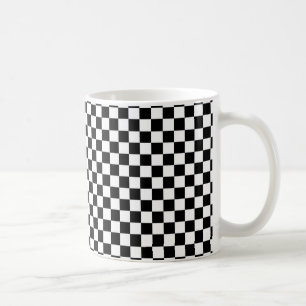 Black and White Checkerboard Coffee Mug