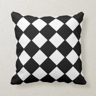 Black and White Checkerboard Decorator Pillow