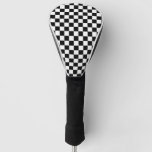 Black And White Checkerboard Golf Head Cover at Zazzle