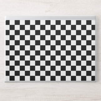 Black and White Checkerboard HP Laptop Skin