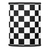 Black and White Checkerboard Lamp Shade (Left)
