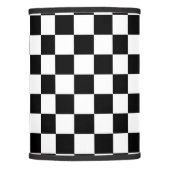 Black and White Checkerboard Lamp Shade (Front)