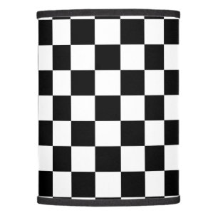 Black and White Checkerboard Lamp Shade