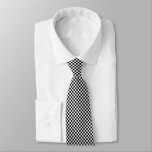 Black And White Checkerboard Necktie at Zazzle