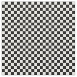 Black and White Checkerboard Pattern Fabric