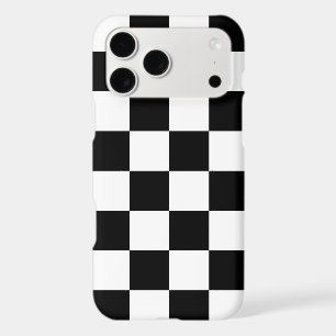 Black and White Checkerboard Pattern iPhone 17 Pro Max Case