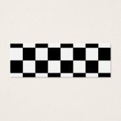 Black and White Checkerboard Retro Hipster (Front)