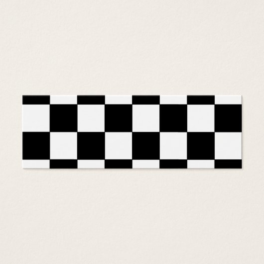 Black and White Checkerboard Retro Hipster (Front)