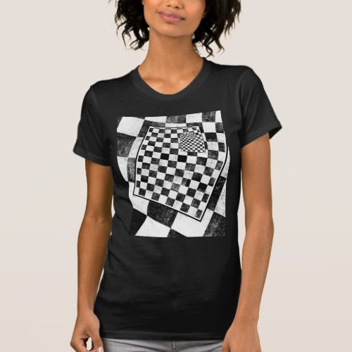 Black And White Checkerboard T_Shirt