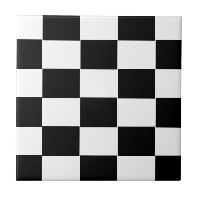 Black and White checkerboard Tile (Front)