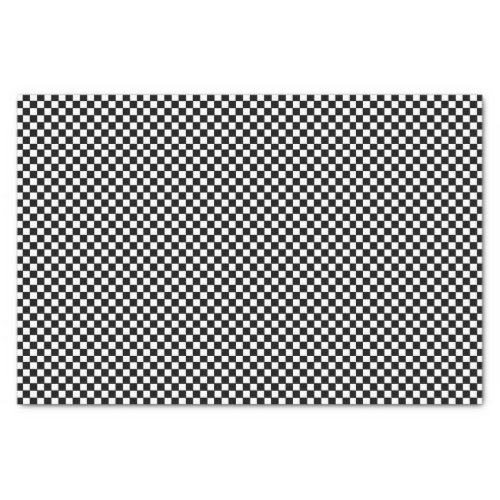 Black and White Checkerboard Tissue Paper