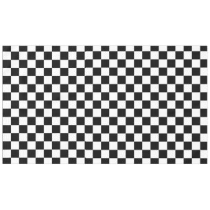 Black and White Checkered 60"x104" Tablecloth