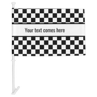 Black and white checkered