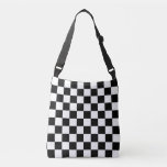 Black And White Checkered Crossbody Bag at Zazzle