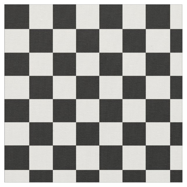 Black and White Checkered Fabric (Close Up)