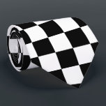 Black and White Checkered Flag Tie<br><div class="desc">Black and White Checkered Flag Tie.</div>