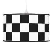 Black And White Checkered Lamp (Left)