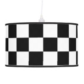 Black And White Checkered Lamp (Right)