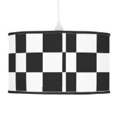 Black And White Checkered Lamp (Back)