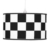 Black And White Checkered Lamp (Front)