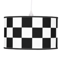 Black And White Checkered Lamp